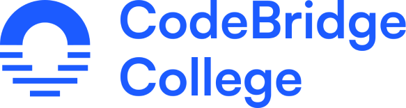 Main logo of CodeBridge College, links to the home page.